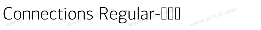 Connections Regular字体转换